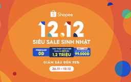 Shopee triển khai sự kiện 12.12 Siêu Sale Sinh Nhật