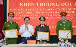 Chủ tịch tỉnh Thái Nguyên 'thưởng nóng' lực lượng công an bắt cướp ngân hàng