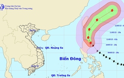 Siêu bão Noul gây gió mạnh ở vùng biển đông bắc biển Đông