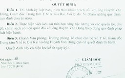 Bị kỷ luật, Giám đốc Trung tâm y tế vẫn được xét hoàn thành tốt nhiệm vụ