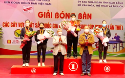 Anh Tú và Mỹ Trang đăng quang giải bóng bàn cây vợt xuất sắc toàn quốc