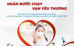 ‘Ngàn bước chạy, vạn yêu thương’ gây quỹ cho chương trình 'Cùng con đi tiếp cuộc đời'