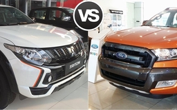 Ford Ranger Wildtrak và Mitsubishi Triton Athlete: Bán tải 1 cầu số tự động so kè