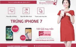 Sở hữu iPhone 7 và rất nhiều giải thưởng cùng với ứng dụng Agribank E-Mobile Banking