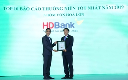 HDBank vào Top 10 doanh nghiệp niêm yết vốn hóa lớn có BCTN xuất sắc nhất