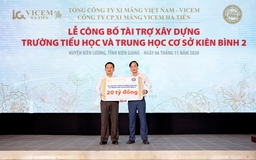 Vicem Hà Tiên tài trợ xây Trường Tiểu học và THCS Kiên Bình 2 tại Kiên Giang