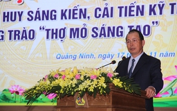 Công đoàn Than - Khoáng sản Việt Nam tuyên dương thợ mỏ sáng tạo