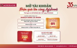Gần 800 giải thưởng ‘Tài Lộc’ tại chương trình ‘Mở tài khoản nhận quà lớn cùng Agribank’
