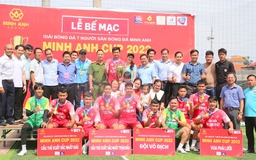 Sôi nổi trận chung kết giải bóng đá 7 người tranh Cúp Minh Anh