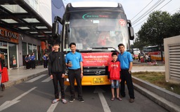 Saigon Co.op khởi hành Chuyến xe hạnh phúc đưa người dân về quê đón tết