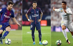 Messi, Ronaldo, Neymar cạnh tranh danh hiệu Cầu thủ xuất sắc nhất thế giới