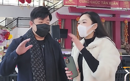 Hà Thanh Xuân đi chợ Tết cùng Quang Lê, bất ngờ khi bị hỏi chuyện đám cưới