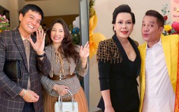 Cao Minh Đạt cùng vợ đến mừng nghệ sĩ Minh Nhí khai trương sân khấu