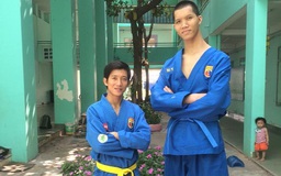 'Người khổng lồ' Vovinam 2m15 khuấy động nhà thi đấu An Giang