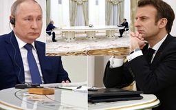 Tổng thống Macron từ chối xét nghiệm Covid-19 khi gặp Tổng thống Putin