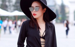 Lưu Hương Giang diện áo 'bung nút', khoe nội y ở Đẹp Fashion Runway 4