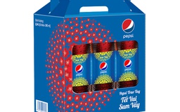 Hộp quà Tết Pepsi - Cùng mai đào đón chào tết sum vầy