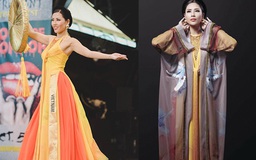 Nguyễn Thị Loan nổi bật trong phần thi trang phục dân tộc