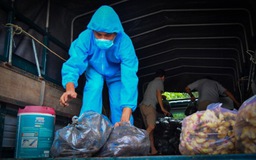 Kiên Giang: Vận chuyển 8 tấn lương thực, thực phẩm hỗ trợ người dân TP.HCM