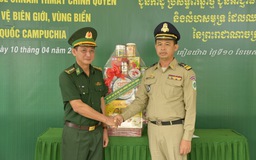 Kiên Giang: Thăm, chúc tết các lực lượng bảo vệ biên giới nước bạn Campuchia