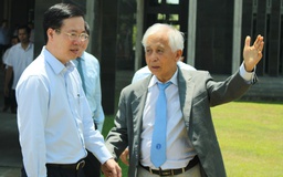 Ông Võ Văn Thưởng thăm vợ chồng GS Trần Thanh Vân và Trung tâm ICISE