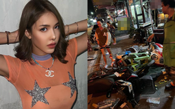 Nữ diễn viên Thái Lan gây tai nạn liên hoàn, tông 9 chiếc xe