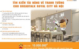 BreadTalk Royal City tìm kiếm tài năng vẽ tranh tường