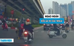 Ngao ngán ninja lái xe máy kiểu ‘dương đông kích tây’, đánh lừa tài xế ô tô