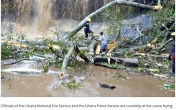 20 học sinh ở Ghana bị cây ngã đè chết trong lúc tắm thác