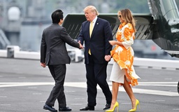 Tổng thống Trump thăm tàu chiến lớn nhất của Nhật