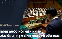 Thủ tướng trình Quốc hội miễn nhiệm các Phó thủ tướng Phạm Bình Minh, Vũ Đức Đam