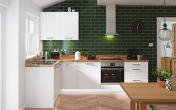 Tủ bếp hình chữ L, giải pháp tối ưu cho không gian bếp nhỏ