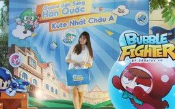 Hariwon cực đáng yêu khi trổ tài "bắn súng nước" tại buổi ra mắt Bubble Fighter