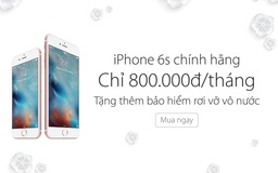 Mua iPhone 6s 16Gb chính hãng trả góp chỉ 800.000đ/tháng