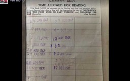 Trả sách sau hơn 60 năm mượn của thư viện
