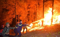 Cháy rừng dữ dội tại Hà Tĩnh