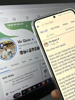 Kiến nghị đưa tài khoản mạng xã hội Vo Quoc vào 'danh sách đen'