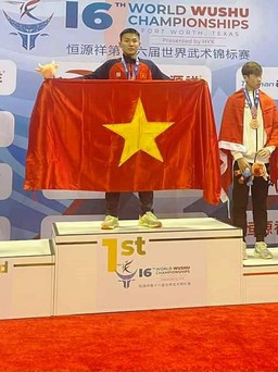 Nam vận động viên Quảng Nam xuất sắc giành HCV wushu thế giới