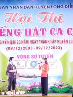 Lần đầu tổ chức 'Tiếng hát ca cổ' tại huyện Long Điền, Bà Rịa - Vũng Tàu 
