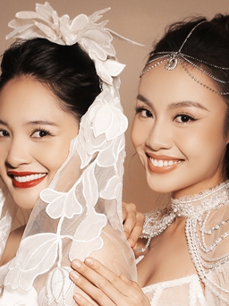 Á hậu Thủy Tiên trình diễn áo cưới cùng Hoa hậu đẹp nhất châu Á 2009