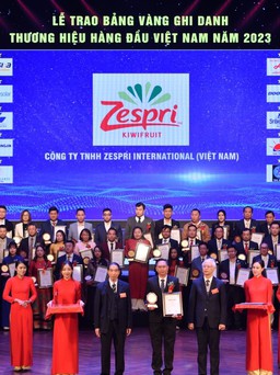 Kiwi Zespri được vinh danh Top 10 Thương hiệu nổi tiếng hàng đầu Việt Nam năm 2023