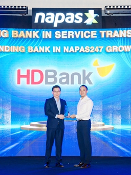HDBank được vinh danh về tốc độ tăng trưởng giao dịch NAPAS 247