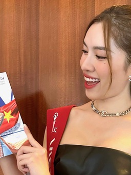 Thanh Thanh Huyền nỗ lực hoàn thành sứ mệnh 'chủ nhà' hiếu khách tại Miss Charm 2023