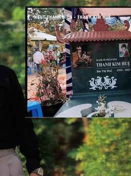 Thanh Điền đau lòng khi mộ Thanh Kim Huệ bị giẫm đạp hư hại
