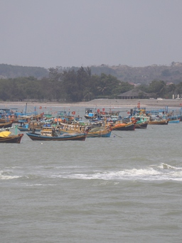 Bình Thuận: Sóng to làm một ngư dân trên tàu cá rơi xuống biển mất tích