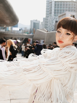 Street style ấn tượng của Bảo Hà tại Seoul Fashion Week 2023