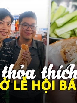 Ăn thoả thích ở lễ hội bánh mì Việt Nam, nhiều gian hàng phát miễn phí
