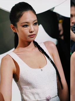 Jennie Kim lăng xê phụ kiện nơ tại sàn diễn Thu - Đông 2023