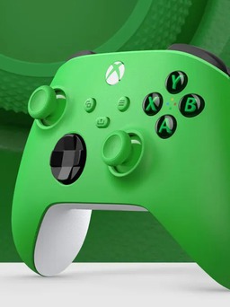 Xbox tung tay cầm độc đáo màu xanh lá cây