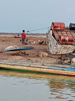Đồng Nai: Lốc xoáy gây hư hại nhiều bè cá trên hồ Trị An